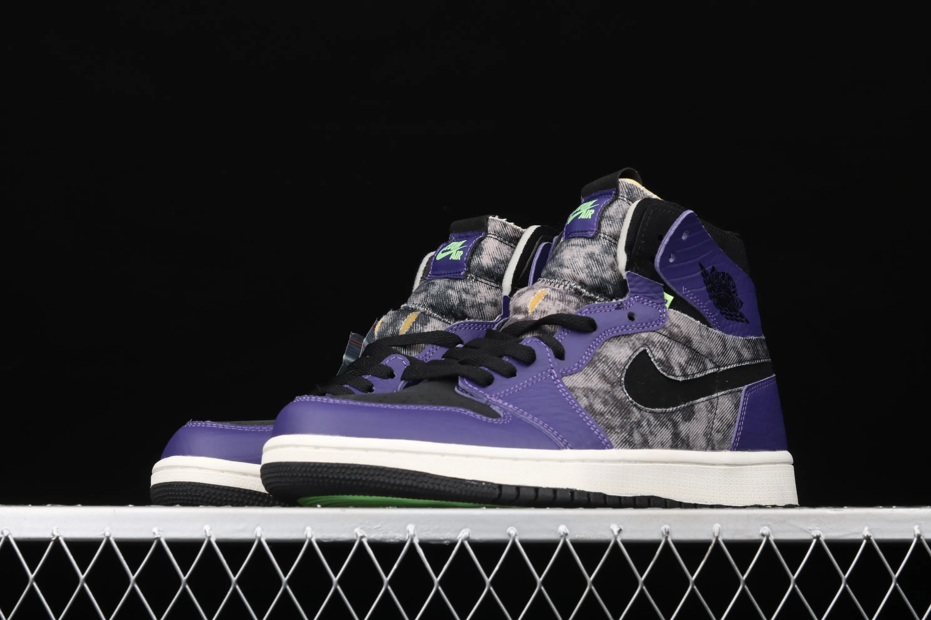 All categories Air Jordan Jordan series basketball shoes Air Jordan 1 High Z version Air Jordan 1 Zoom Air CMFT "BayouBoys" AJ1 Joe 1 Zion black purple DC2133-500